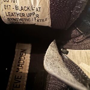Steve Madden Dark Leather Footwear